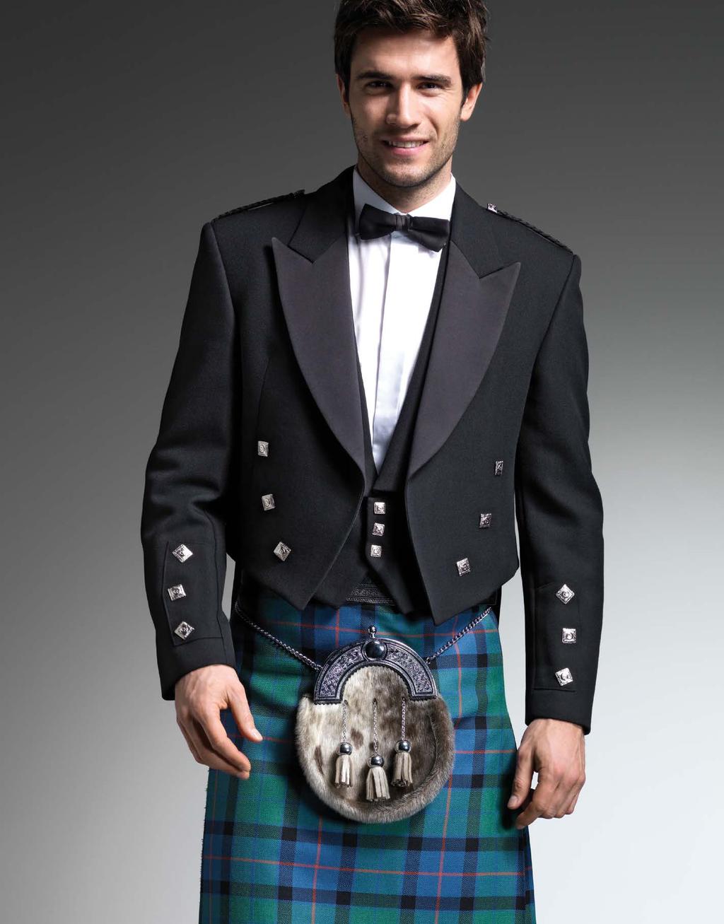 Forever iconic, the beautifully cut Prince Charlie jacket is perfect for occasions such as weddings and formal dinners.