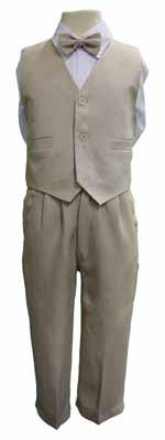 TT40 Boys Pattern Vest Suit