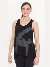 Small/Medium, Large/X-Large Colors/Item # Black/#10025 Limited Edition Graphic Trapeze Tank: $22.