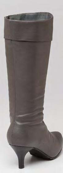 An accent cuff at the top highlights this boot in Black, Brown
