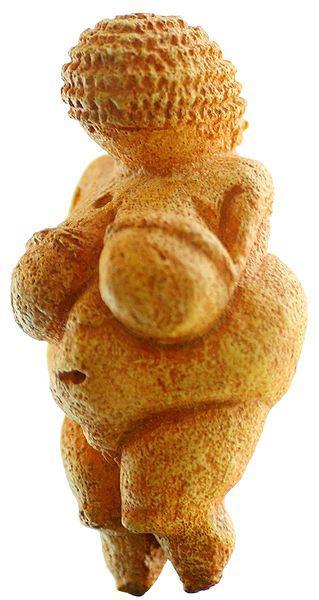 Venus of Willendorf 28,000-25,000 BC Limestone carved with simple tools Found