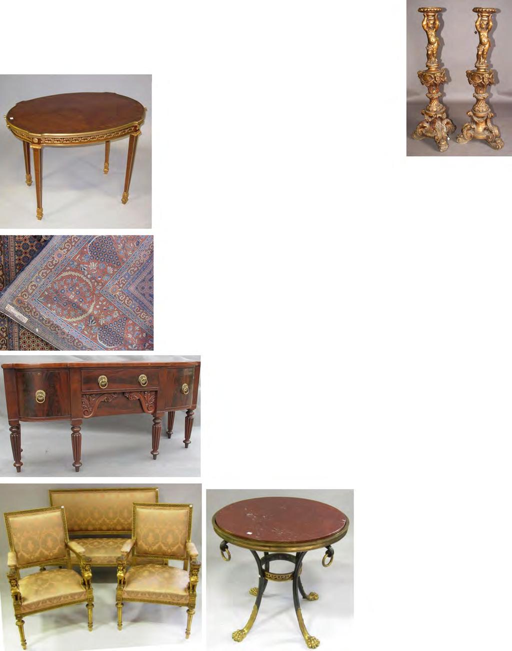 33 Peachtree & Bennett 232 ANTIQUE LOUIS XVI MARBLE TOP SIDE TABLE: with a pierced brass gallery, and mahogany cylindrical roll top. On brass capped tapering column legs. Very good condition.