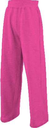 Classic Cheer Jog pants Girlie fit jog pants in a soft cotton faced fabric. Open hem leg bottom, with drawcord on adults jog pants only.