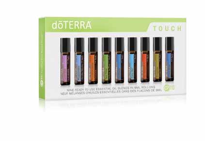 dōterra TOUCH COLLECTION Including nine of our most popular essential oils, (Lavender, Peppermint, Frankincense, Tea Tree (Melaleuca), ZenGest, dōterra Easy Air, dōterra On Guard, Oregano, and Deep