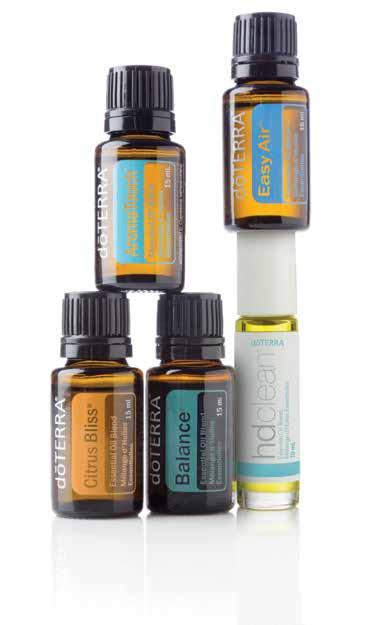 BLENDS AROMATOUCH DEEP BLUE Proprietary BLENDS In order to further harness the power of essential oils, dōterra has created a series of proprietary essential oil blends that combine several single