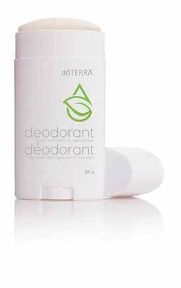dōterra PRODUCTS dōterra PRODUCTS DEODORANT dōterra Deodorant is a naturally-based formula infused with Cypress, Tea Tree, Cedarwood, and Bergamot essential oils to create an effective,