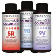 TONING WITH PRAVANA Once lightened, a stylist can begin choosing the correct toning option for the client.