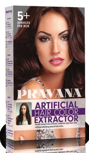 ARTIFICIAL HAIR COLOR EXTRACTOR Gently remove any artificial, oxidation-type hair color without affecting the natural hair color with PRAVANA s Artificial Hair Color Extractor.