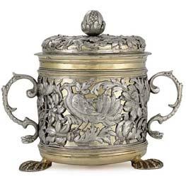 The collection also includes George III masterpieces, like a set of four silver sauce tureens from the Howe service by Digby Scott & Benjamin Smith, London, 1805 (estimate $70,000-100,000), which