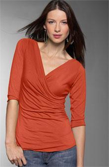Surplice (sur-plis) A wrap-style blouse or dress in which