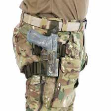 Back lower leg pockets designed for medical gear.