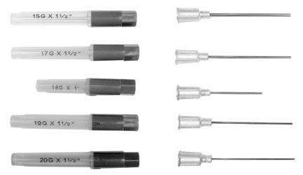95 * Thin wall needles Blunt Tip Needles Dispensing Tips Blunt Tip Needles 90 degree blunt tips. For laboratory use only. SPECS HUB PART # BOX 14g x 1/2 Plastic NB1412 $270.
