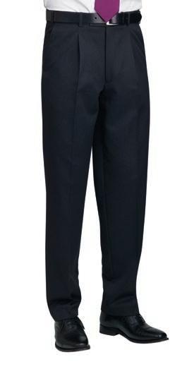 DELTA Trouser (Charcoal) Classic fit, single pleat, 2 side pockets, 1 rear pocket.