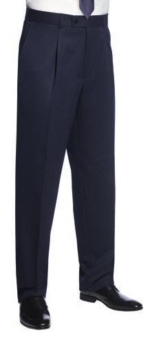 NEW CLASSIC FIT TROUSER with waistease function Exterior Interior NEW TROUSER WITH WAISTEASE FUNCTION ATLAS Trouser (Navy)