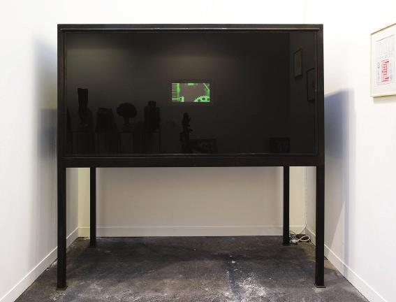 The Black Box, 2013 Metal and glass cabinet,