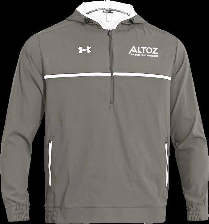 00 Ultimate Cage 1/4 Zip Jacket Features lightweight stretch woven fabrication and perforated underarm panels