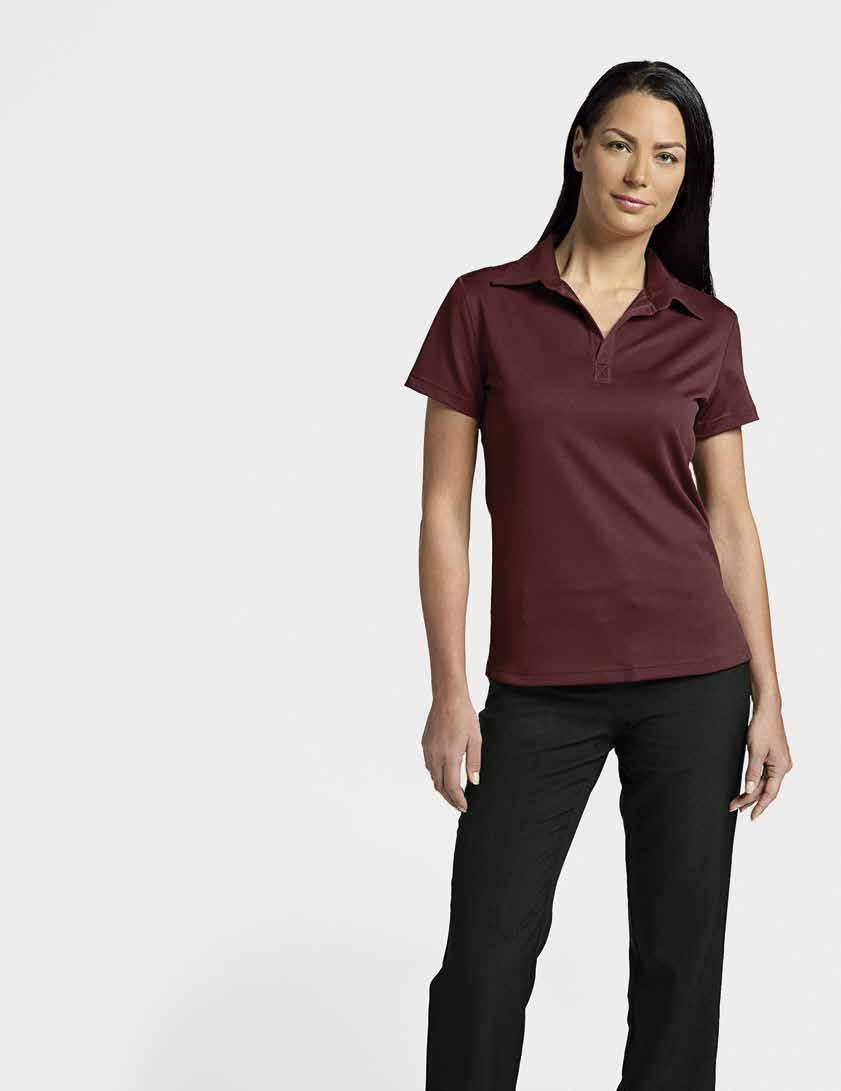 WOMEN S CHARLIE-T POLO Burgundy 29 CHILL-T POLO 26.75 ea.