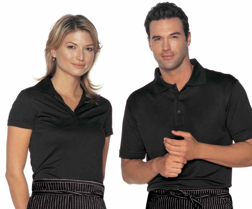 CHILL-T POLO Short sleeves, FIT4 finish moisture management fabric to keep skin cool and dry, comfortable, durable, 100% polyester