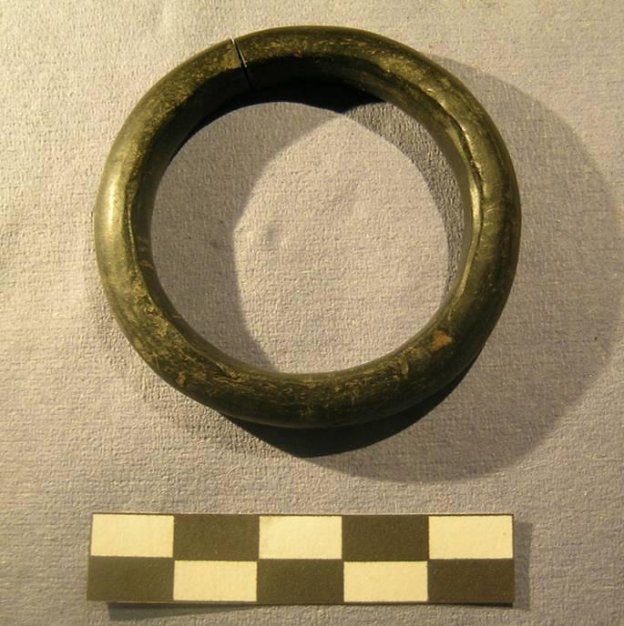 Fig. 3. Shale bracelet It is notable that there is some evidence for Norse activity in the region at this time.