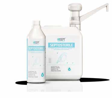 HiSept SeptoSterile eliminates virtually all recognized pathogenic microorganisms on medical devices. These devices include all steam and heat sensitive semicritical instruments.