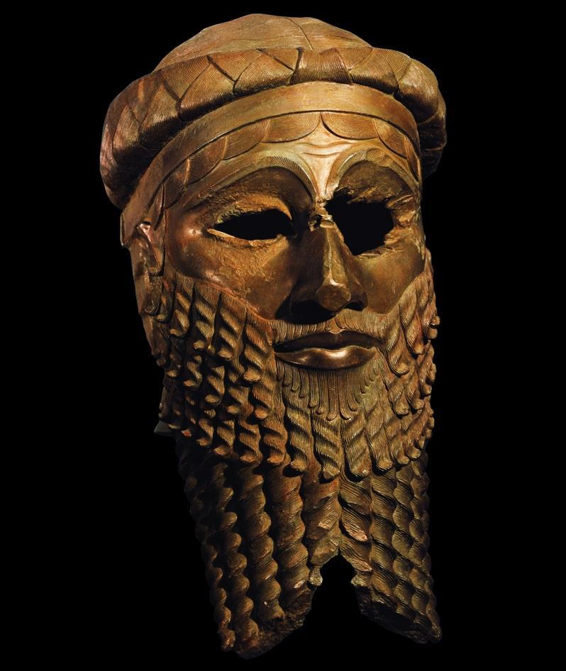 Possibly depicts Sargon who founded Akkad. Oldest known large-scale work of hollow-cast sculpture [life size].