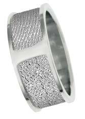 WG Band with two full fingerprints (Only available in 8mm) Remembrance Band with prints Use a single fingerprint or two different prints to make this