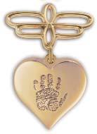 WG Hanging Pin with Standard footprint These charms include the same engraving used on the Standard, Heart or Grand charms. An additional line of engraving may be purchased in each size.
