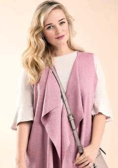 Wool Gilet MAKE IT TODAY, ISSUE 30, PAGE 19 Designer Amanda Walker for beginners ` a b TING GUIDE Front: Cut one pair Back: Cut one on fold Use a 1.