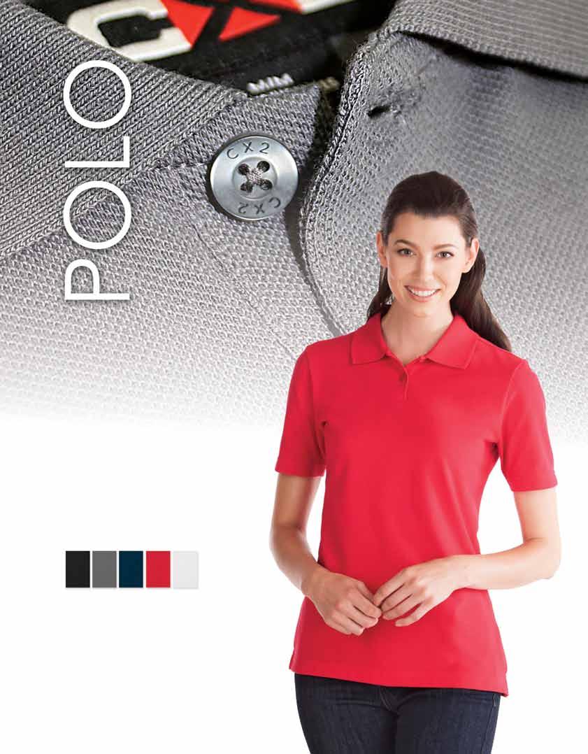 New Combed Cotton Pique Polo 6.9 oz 100% combed cotton pique. Knit collar with hemmed sleeves. Pill resistant with fading and built-in shrinkage control.