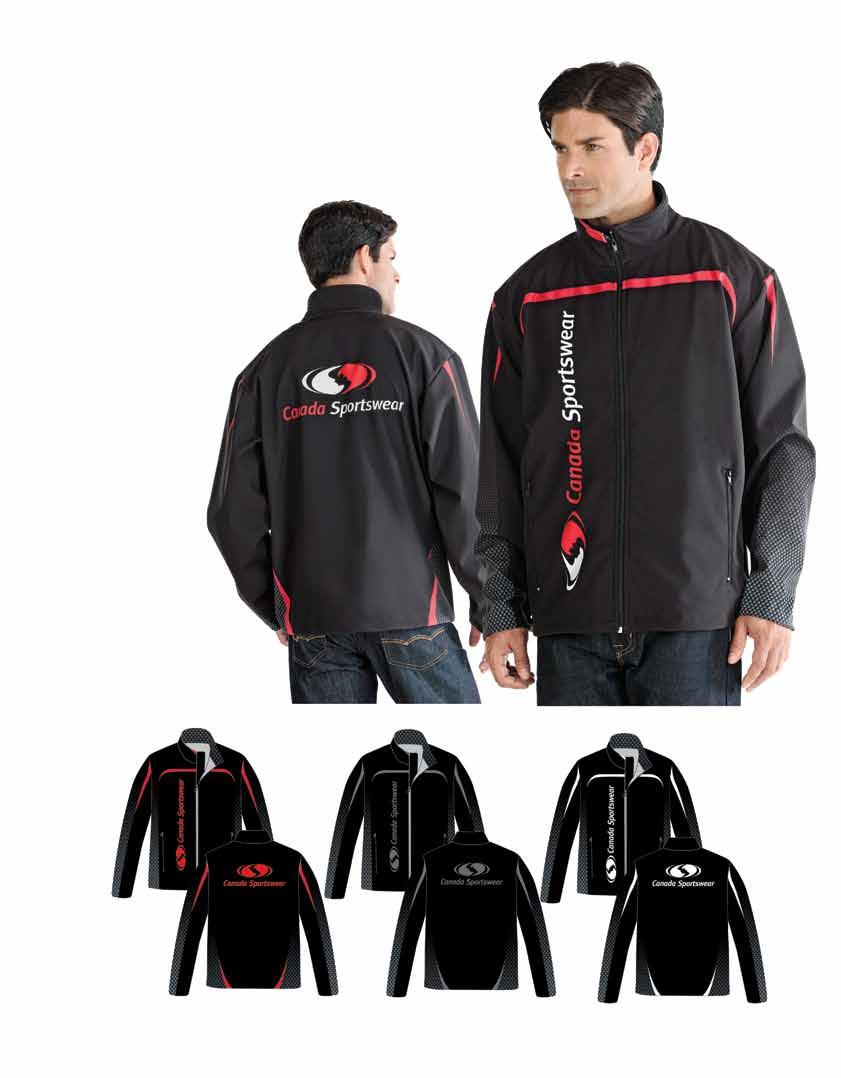 Proudly made in Canada Sublimated Softshell Program 24 PIECE minimum per standard colour per design, per gender (including logo ) Style: JK308 Design: Carbon unlined