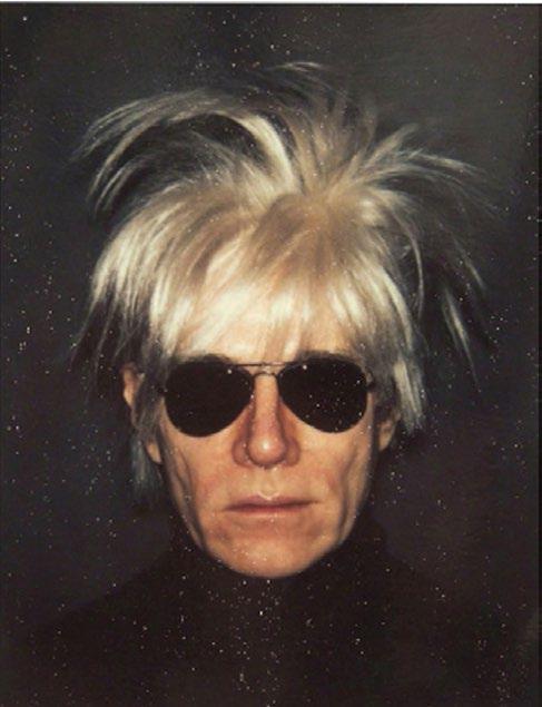 Andy Warhol? 6. Insecure about his appearance Warhol had an interesting sense of style; After having been told he had lazy eyes, he wore opaque glasses that had a tiny pinhole for him to see through.