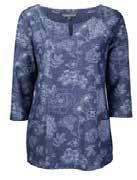 Chambray & White, Chambray & Blue LM3082 Linear Floral Chambray Chambray & White,