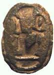 Lion hunt commemorative scarab of Amenhotep III. Steatite. New Kingdom. 5 X 5.5 cm. Portland Art Museum 29.16.