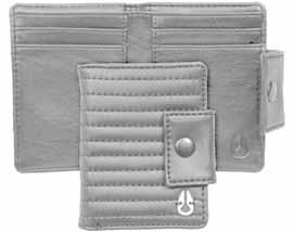 liner - Custom hardware in gunmetal finish Royal / 306 - Large wallet in faux leather - Custom plaid lining -