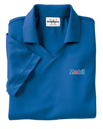 100% polyester micropiqué; machine wash, dry Color: Royal Blue Exxon Styles A Style 111325 - Men s Sizes S-6XL