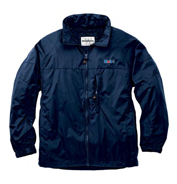 outerwear A A WearGuard BreezeMaster Windshirt Wind and water resistant Generous cut and smooth nylon taffeta lining =for easy layering 100% polyester