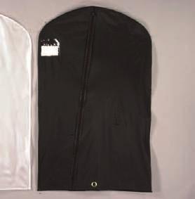 All garment bags are in stock. Call for imprinting details. B.