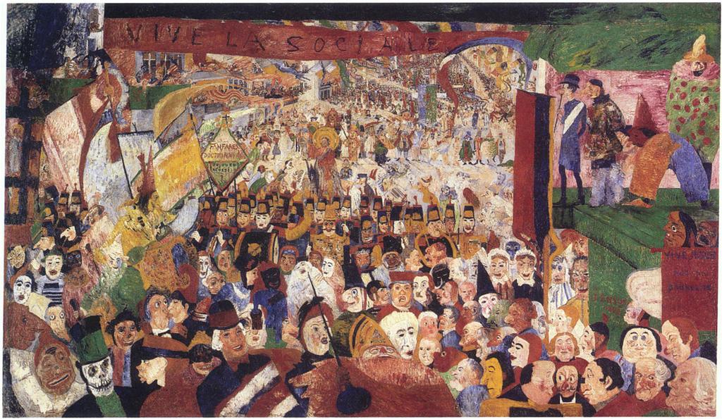 Page 6 Christ s Entry into Brussels in 1889, 1888. James Ensor (Belgian 1860-1949). Oil on Canvas. 99 ½ x 169 ½ in. Artists Rights Society (ARS), New York / SABAM, Brussels. The J.