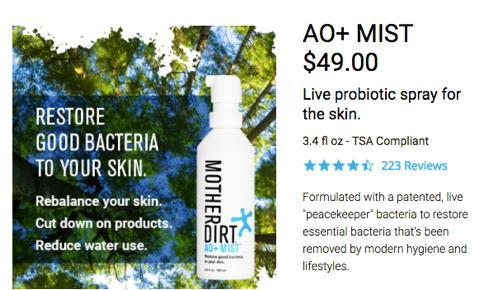 Mother Dirt Mist Restore good bacteria Cleansing Without removing good bacteria Moisturising