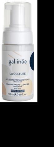 Galinee Cleanser Mask & scrub Gallinée Foaming Facial Cleanser is a gentle cleanser without soap, with an innovative biotic complex, containing lactic acid to help smooth the skin and prebiotics to