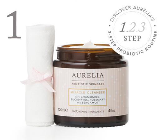 Aurelia Cleanser Serum Miracle Cleanser STEP 1: Remove all traces of make-up, daily grime and pollution This gentle cream cleanser supports the skin s natural barrier with nourishing botanicals