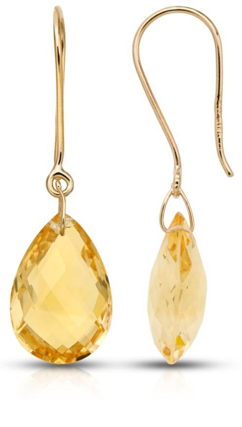 ICE CITRINE & GOLD EARRINGS SKU: ECC 105650 Simple and classic, these versatile gemstone earrings are the perfect addition to any