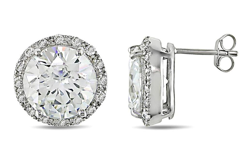 ICE CZ STUD EARRINGS WITH JACKET SET IN STERLING SILVER SKU: ECY 121195 These sexy studs add a ton of shine to every look.