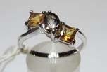 925 Ladies Filigree design Ring W/Onyx stone