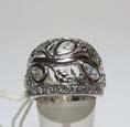 925 Ladies Silver Ring W/Simulated