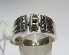 925 Ladies Filigree Ring W/Large Simulated Diamond 655 Easter Charm