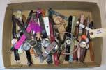 Racing Watches Etc 717 Tray of Silver Necklaces, Betty Boop Watch, Gold Wash Cuff & Edison ladies watch 710