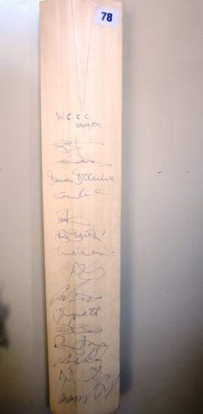 signed by members of Worcestershire County