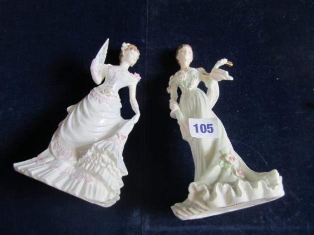 Fashion "Collection 104 2 Coalport figurines - "Lillie Langtry"