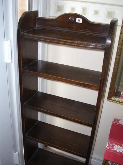 Oak bookcase with 4
